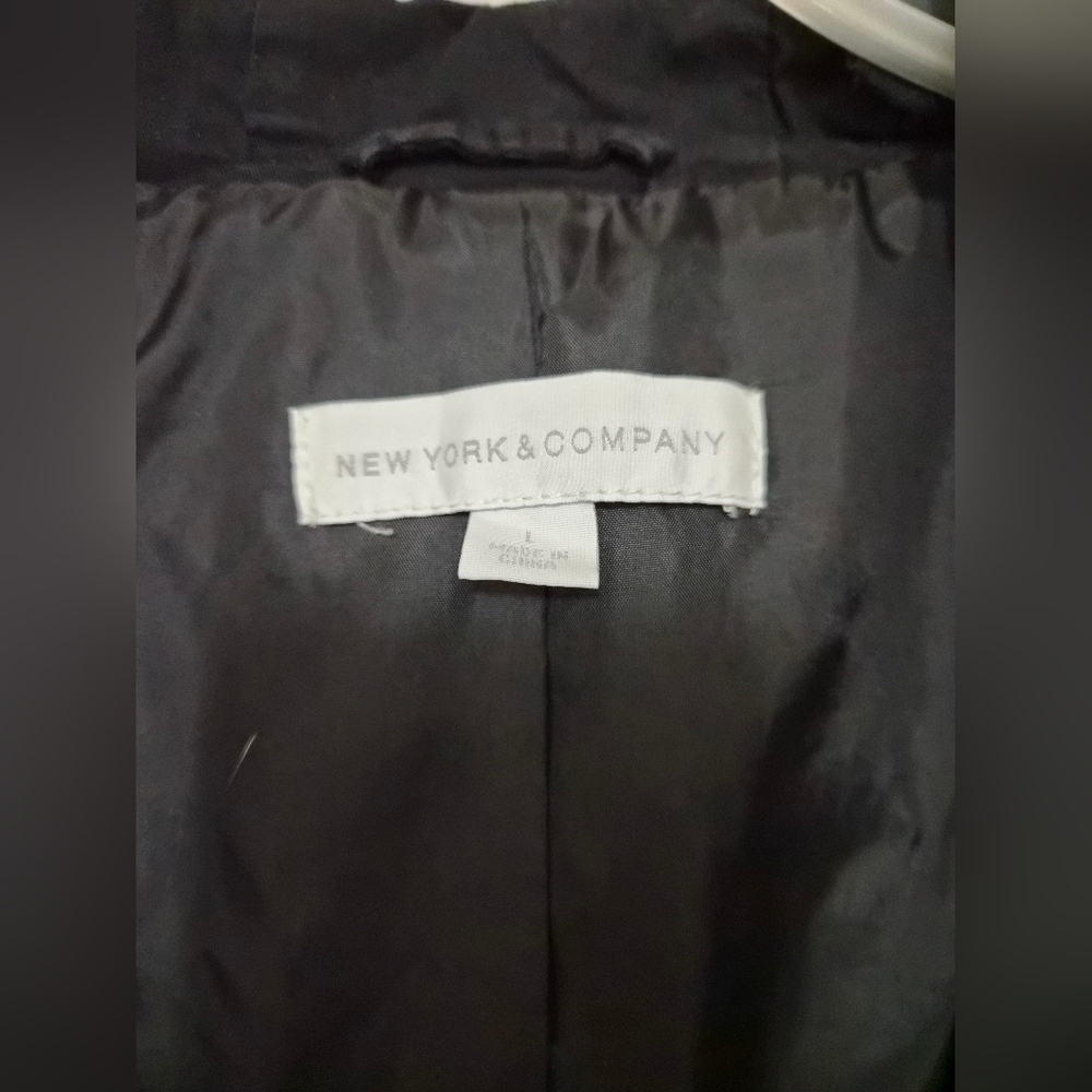 New York & Company Elegant Black Jacket